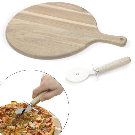 pizzaplank met snijder