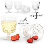sagaform acryl picknickglas, 300 ml set van 4