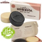 unwaste duopack scrub & shampoo bar
