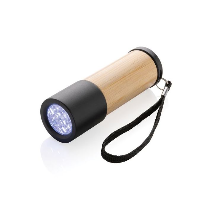 bamboe- en rcs-gerecyclede plastic zaklamp