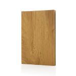 kavana notitieboek met houtprint a5 - bruin