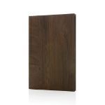 kavana notitieboek met houtprint a5 - bruin