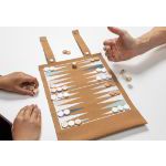 britton kurk opvouwbare backgammon en damspel set