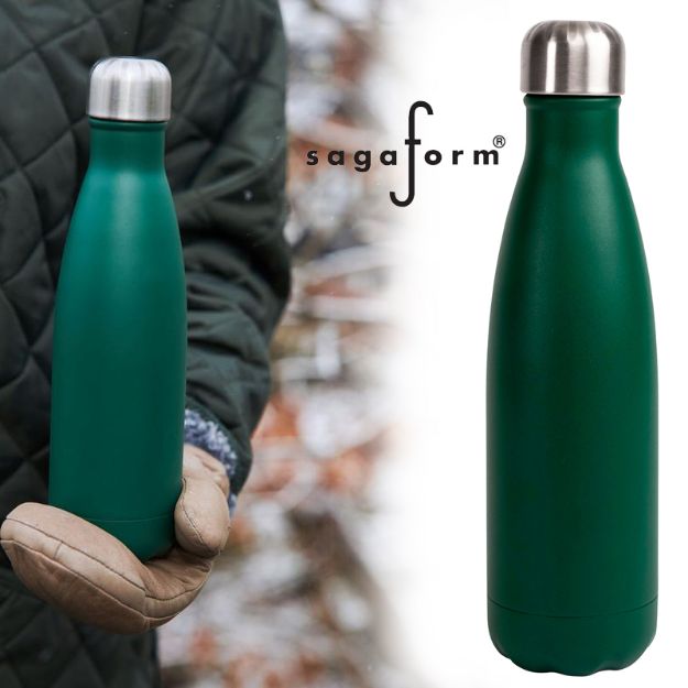 sagaform nils stalen fles gepoedercoat 500 ml