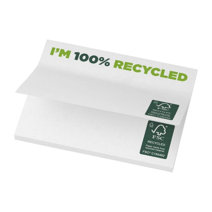 gerecyclede sticky notes 100 x 75 mm 25 blaadjes