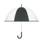 23 inch handmatige paraplu - zwart