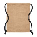 jute rugzakje met koord