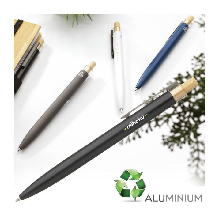 alvar recycled aluminium pen blauwschrijvend
