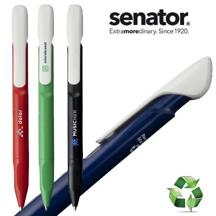 senator evoxx polished recycled clip pen