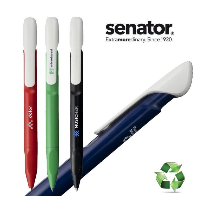 senator evoxx polished recycled clip pen