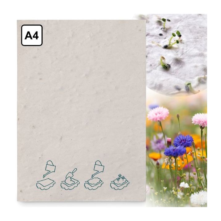 a4 zaadpapier wilde bloemen