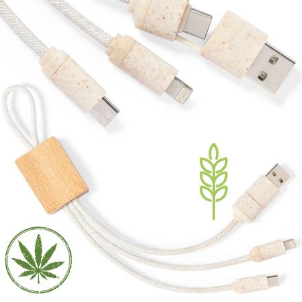 oplaadkabel nuskir hennep en tarwstro