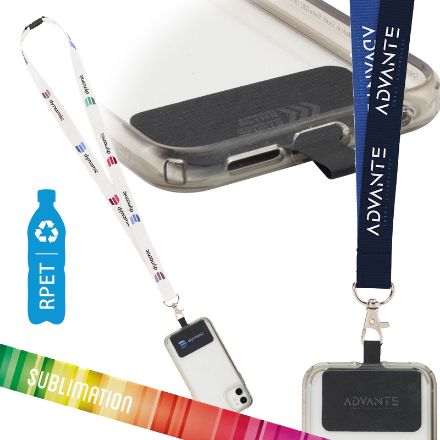 lanyard sublimatie rpet 2 cm met patch keycord