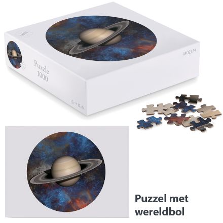 puzzel van 1000 stukjes in doos