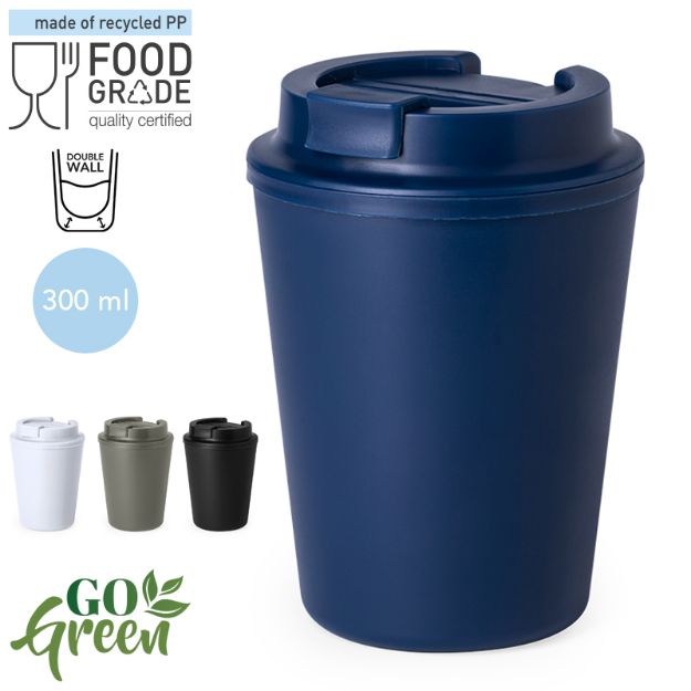 beker recycled pp holwe 300 ml