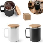 lauda. mok in 90% gerecycled rvs met bamboe deksel