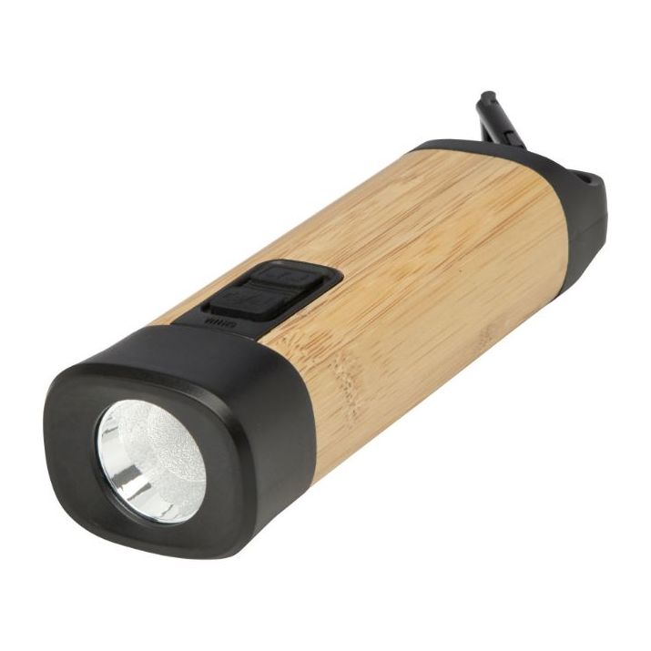 kuma zaklamp van bamboe/recycled abs