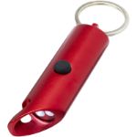 flare led-lamp en flesopener recycled aluminium - rood
