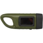 helios zaklamp met zonnedynamo van gerecycled plas