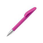 balpen slash soft touch recycled abs blauwe inkt - roze