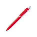 balpen click softtouch recycled abs blauwe inkt - rood