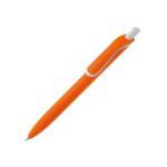 balpen click softtouch recycled abs blauwe inkt - oranje