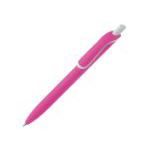 balpen click softtouch recycled abs blauwe inkt - roze