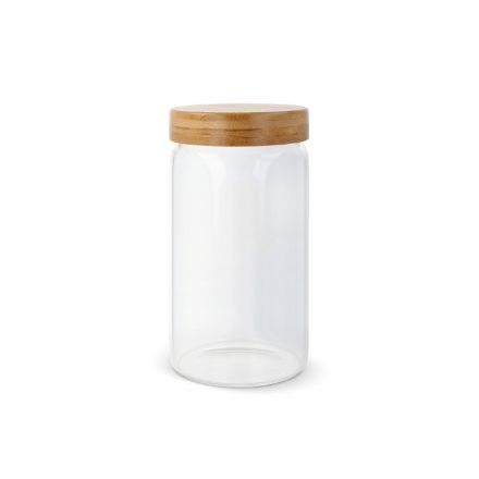 canister glas en bamboe 1200 ml