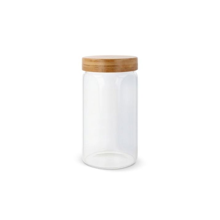 canister glas en bamboe 1200 ml