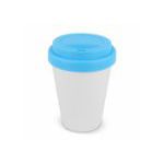 rpp koffiebeker wit 250 ml - licht blauw