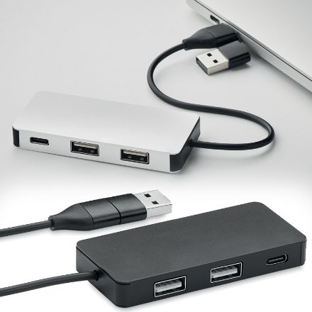 aluminium usb hub 3 poorten