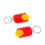 winkelwagenmuntje 1€ in houder aracno