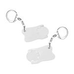 winkelwagenmuntje 1€ in houder met tandvorm