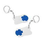 winkelwagenmuntje 1€ in houder met tandvorm