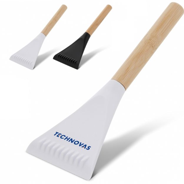 ijsschraper van bamboe en recycled pp