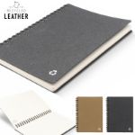 notebook gerecycled leer midi