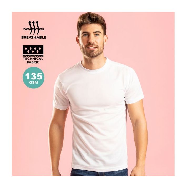 t-shirt volwassene 100% polyester 135 gr/m2