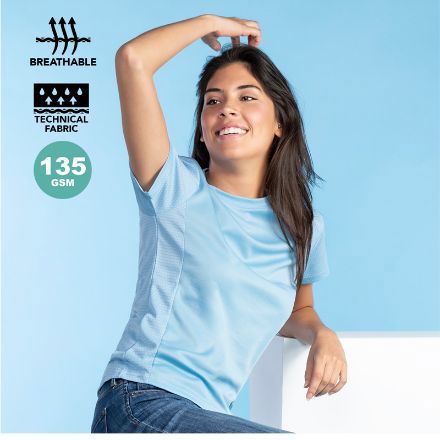 dames t-shirt 100% polyester 135 gr/m2, s