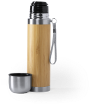 rvs thermosfles met bamboe bekleding tiakyr 420 ml