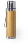 rvs thermosfles met bamboe bekleding tiakyr 420 ml