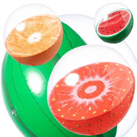 opblaasbare strandbal met fruitmotieven darmon