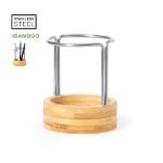 pennenbakje van bamboe en rvs oswin