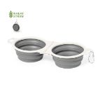 opvouwbare voerbak van tarwestro saluki