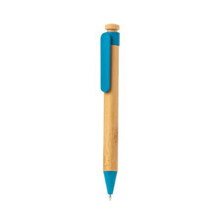 pen bamboe en tarwestro jumbo mely blauwschrijvend