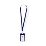 badge polyester lanyard met pvc venster fleck