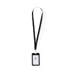 badge polyester lanyard met pvc venster fleck