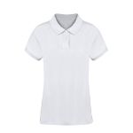 dames wit polo katoen 220 gr koupan s-xxl