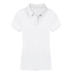 dames wit polo katoen 220 gr koupan s-xxl
