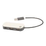 usb hub van koffievezel type c en 2 usb poorten