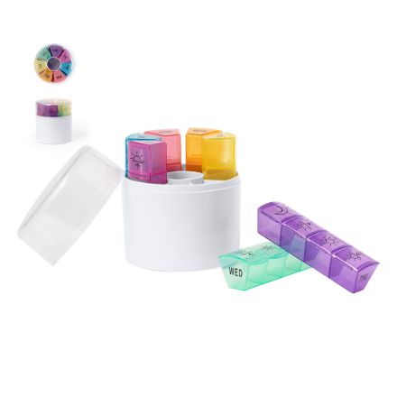 pillendoosje met 7 compartimenten ablix